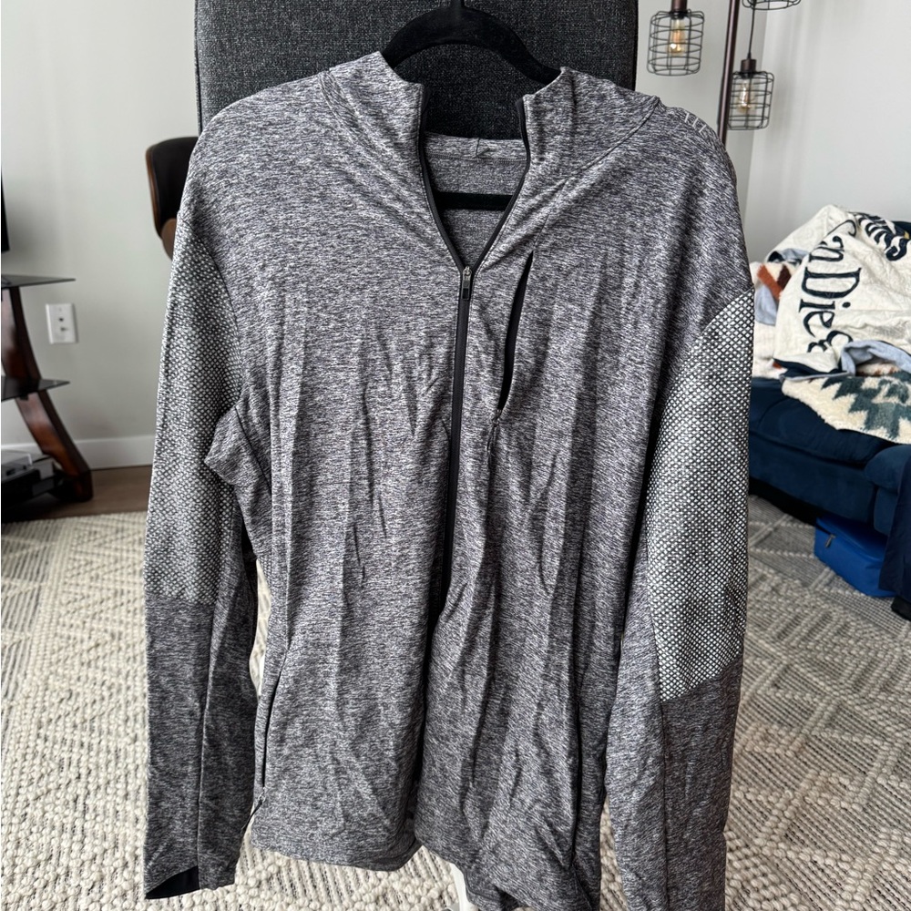 Lululemon Gray Zip-Up Athletic Jacket